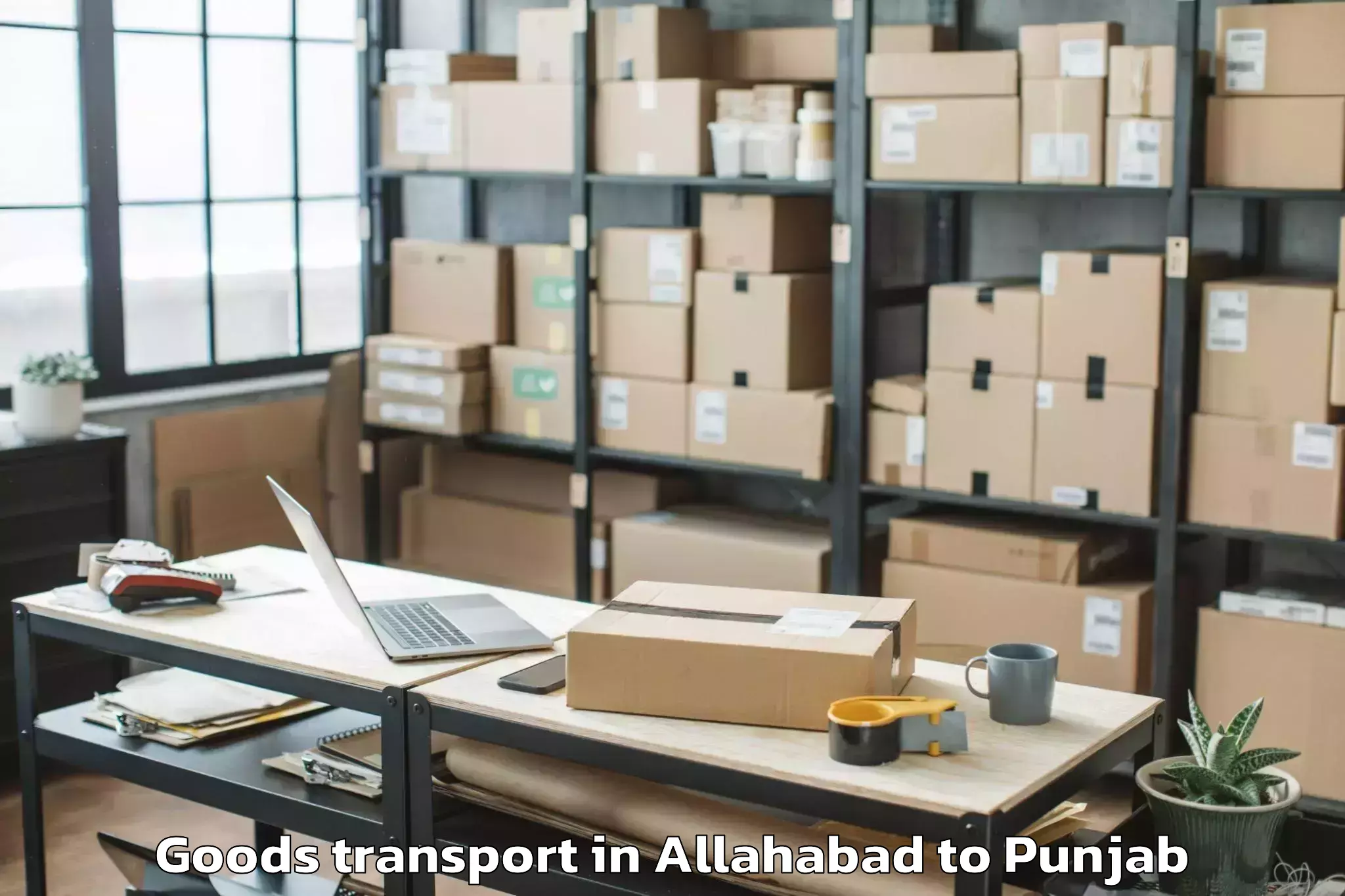 Professional Allahabad to Chandigarh Airport Ixc Goods Transport